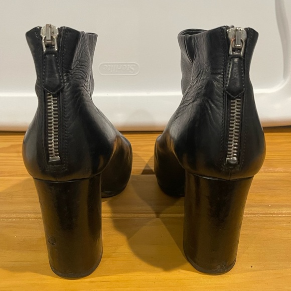 Prada block heel ankle boots size 6.5 - Picture 3 of 6